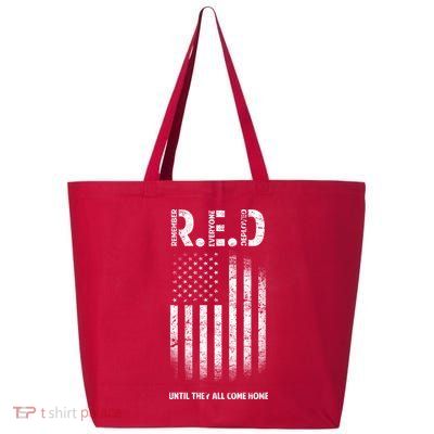 Red Until They All Come Home 25L Jumbo Tote