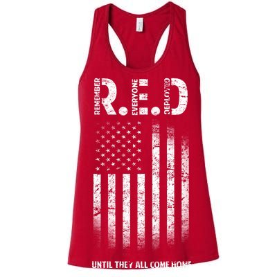 Red Until They All Come Home Women's Racerback Tank