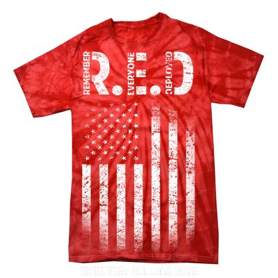 Red Until They All Come Home Tie-Dye T-Shirt