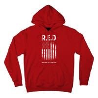 Red Until They All Come Home Tall Hoodie