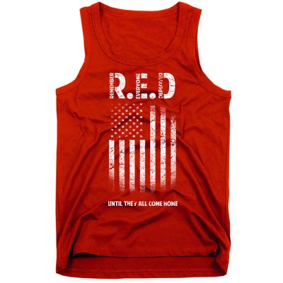 Red Until They All Come Home Tank Top
