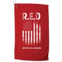 Red Until They All Come Home Golf Towel