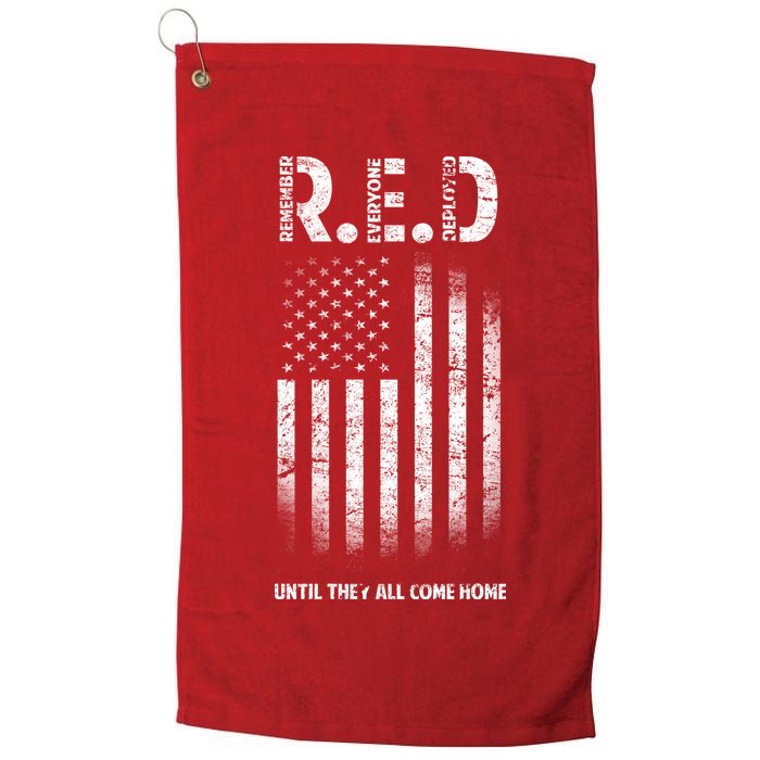 Red Until They All Come Home Golf Towel