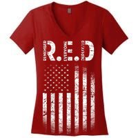 Red Until They All Come Home Women's V-Neck T-Shirt