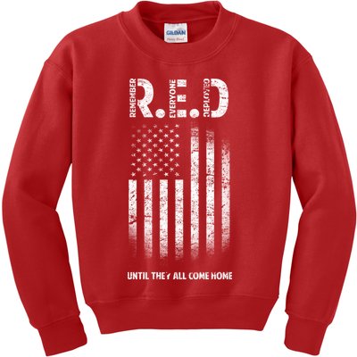 Red Until They All Come Home Kids Sweatshirt