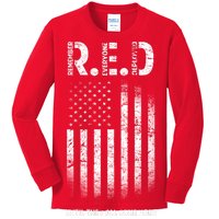 Red Until They All Come Home Kids Long Sleeve Shirt