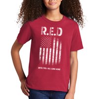 Red Until They All Come Home Kids T-Shirt