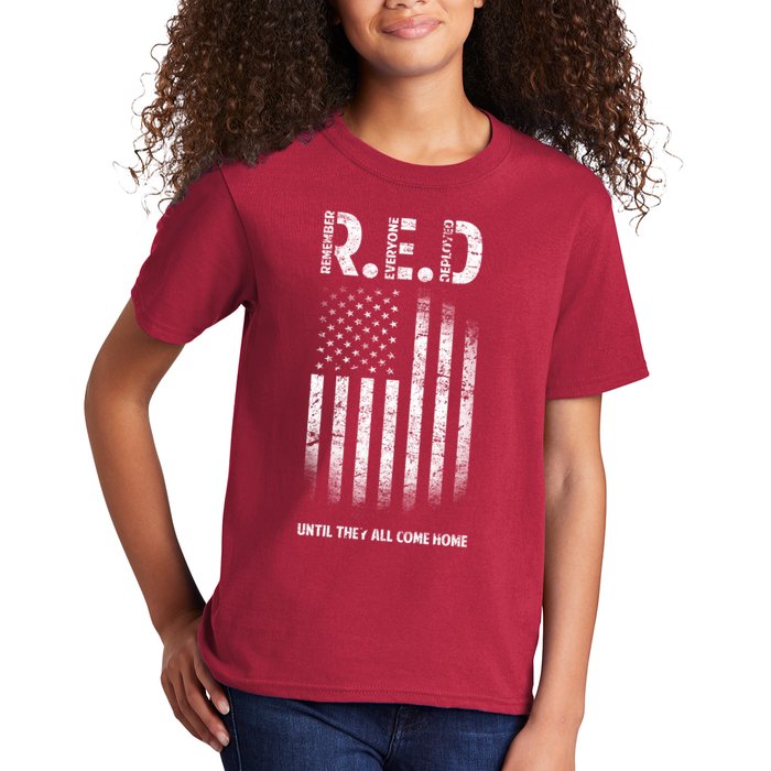 Red Until They All Come Home Kids T-Shirt