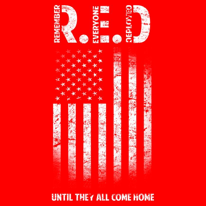 Red Until They All Come Home Kids T-Shirt