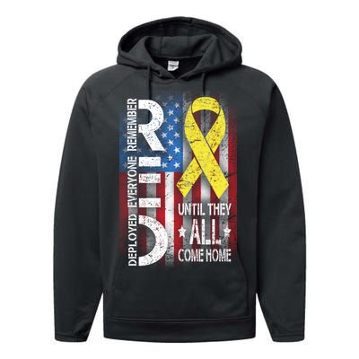 Red Until They All Come Home Tribute Performance Fleece Hoodie