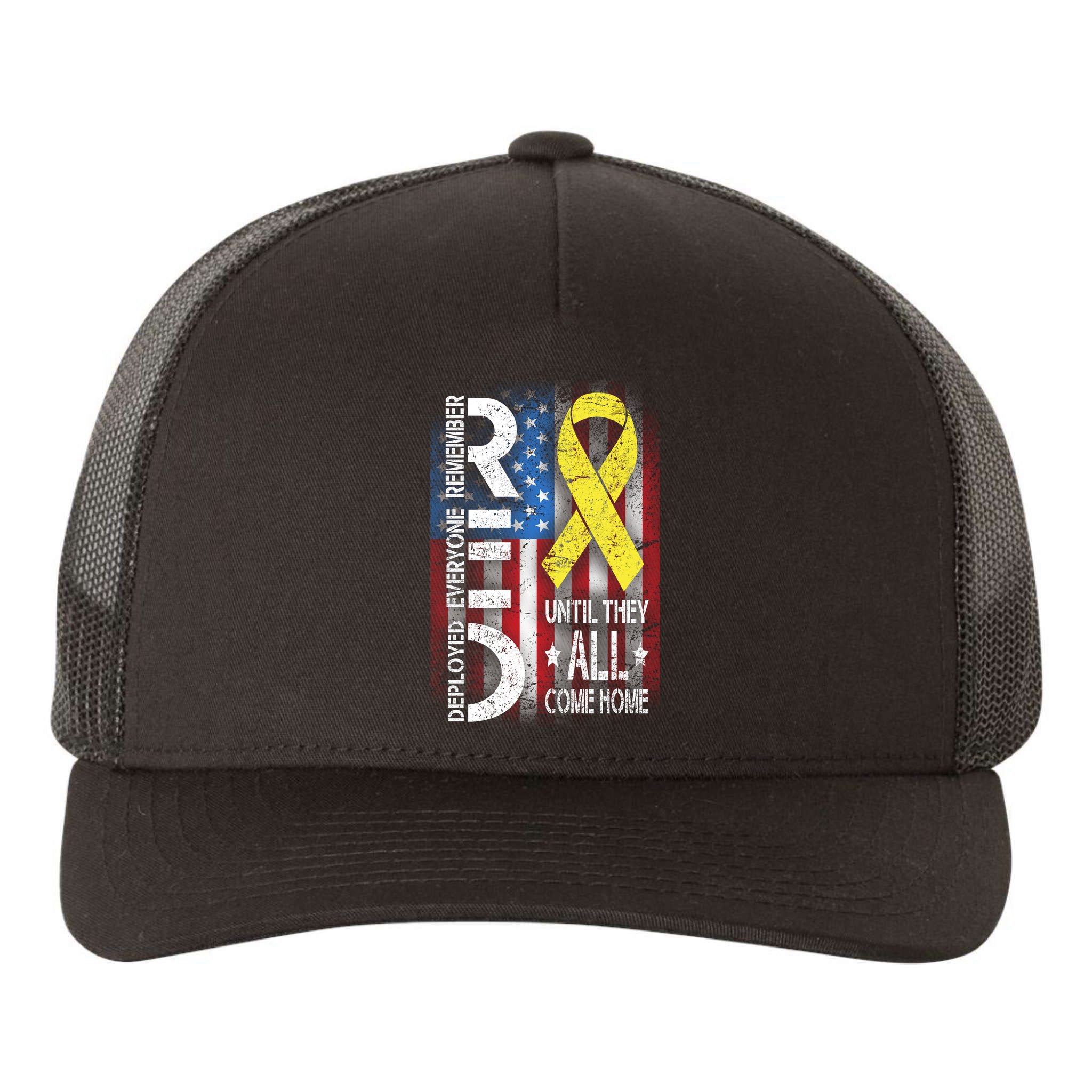 Red Until They All Come Home Tribute Yupoong Adult 5-Panel Trucker Hat
