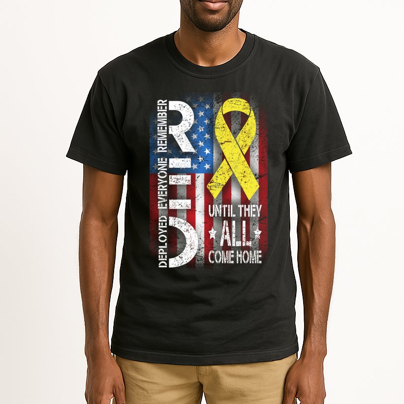 Red Until They All Come Home Tribute Tall T-Shirt