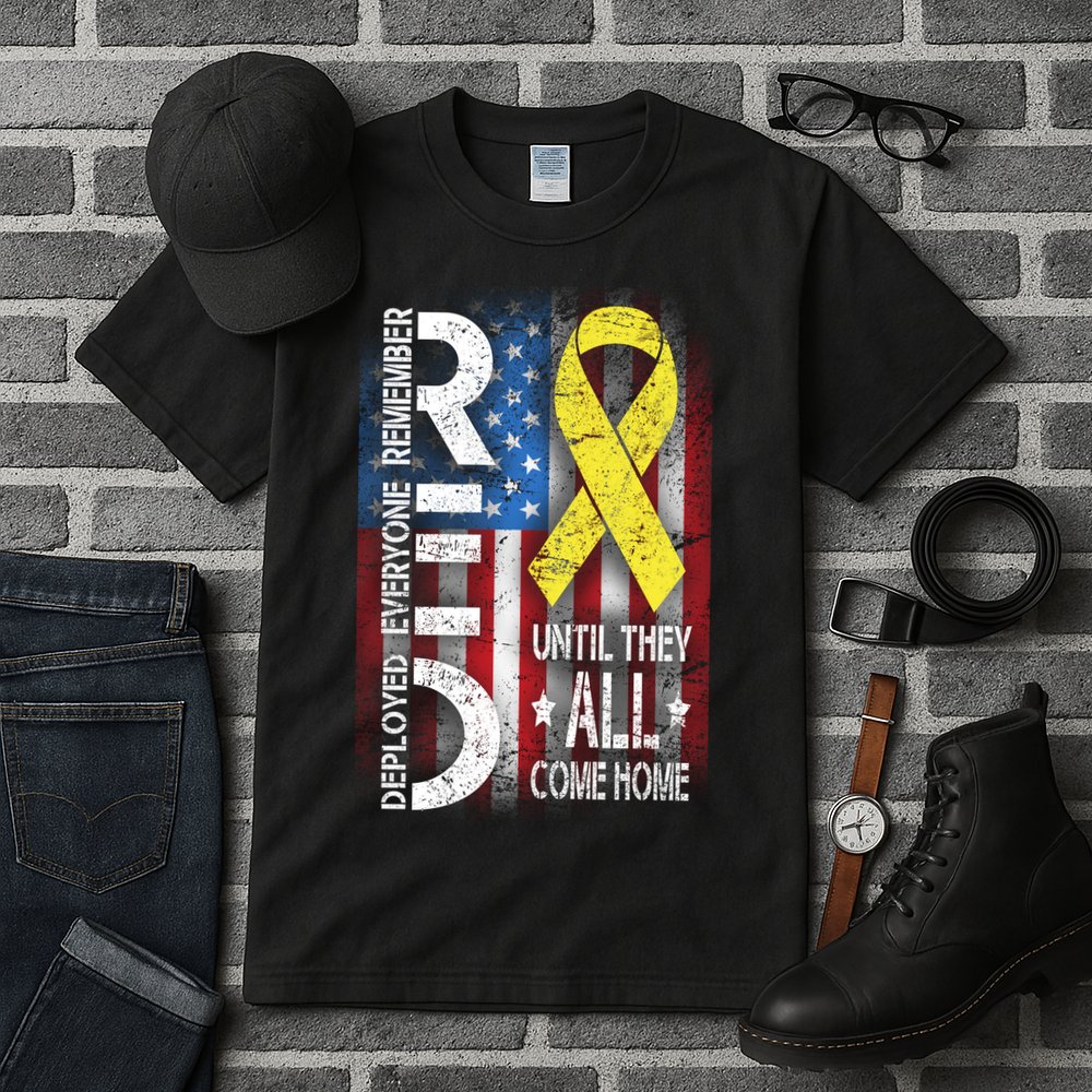 Red Until They All Come Home Tribute Tall T-Shirt