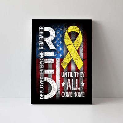 Red Until They All Come Home Tribute Canvas