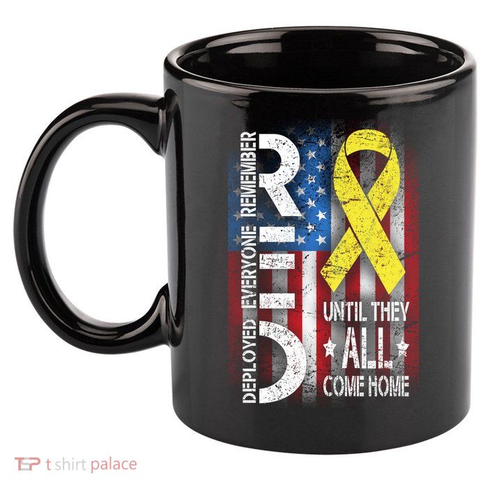 Red Until They All Come Home Tribute 11oz C Handle Ceramic Mug