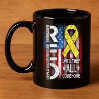 Red Until They All Come Home Tribute 11oz C Handle Ceramic Mug