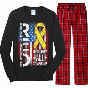 Red Until They All Come Home Tribute Long Sleeve Pajama Set