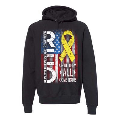 Red Until They All Come Home Tribute Premium Hoodie