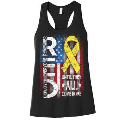 Red Until They All Come Home Tribute Women's Racerback Tank