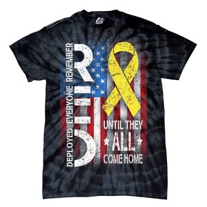 Red Until They All Come Home Tribute Tie-Dye T-Shirt