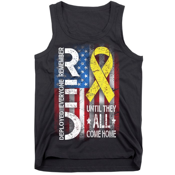 Red Until They All Come Home Tribute Tank Top