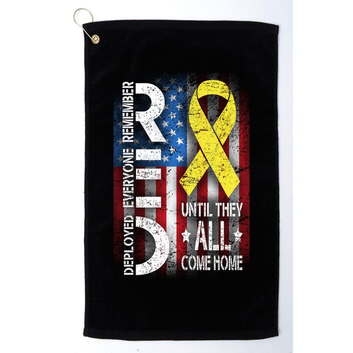 Red Until They All Come Home Tribute Golf Towel
