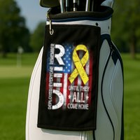 Red Until They All Come Home Tribute Golf Towel