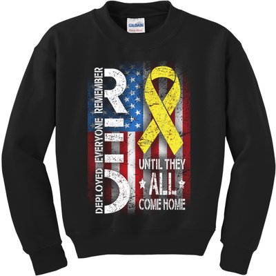 Red Until They All Come Home Tribute Kids Sweatshirt