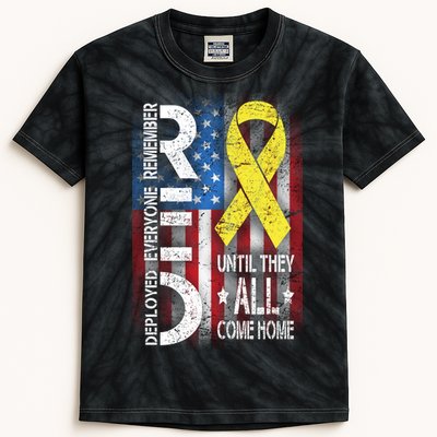 Red Until They All Come Home Tribute Kids Tie-Dye T-Shirt