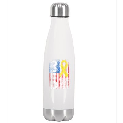 Red Until They All Come Home Tribute Stainless Steel Insulated Water Bottle