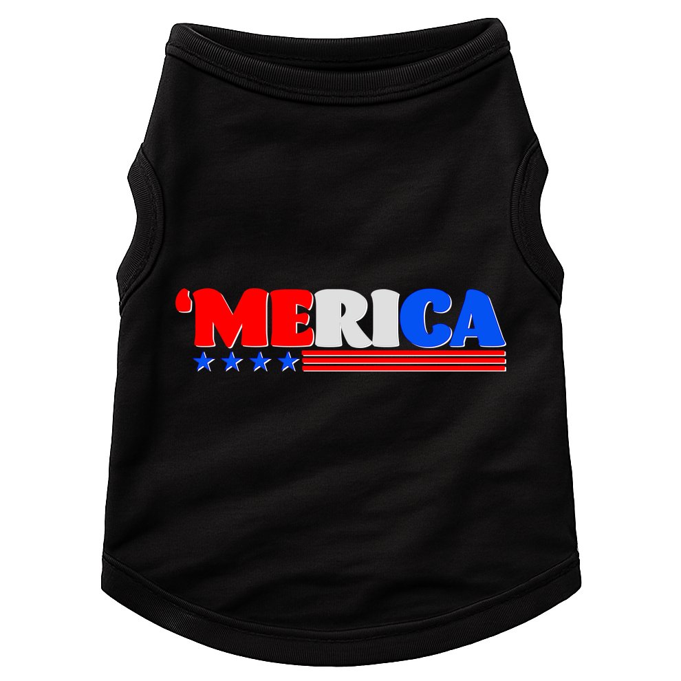 Red White & Blue 'Merica 4th Of July Doggie Tank