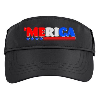 Red White & Blue 'Merica 4th Of July Adult Drive Performance Visor