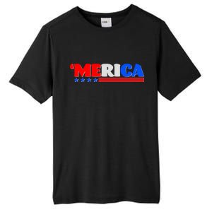 Red White & Blue 'Merica 4th Of July Tall Fusion ChromaSoft Performance T-Shirt