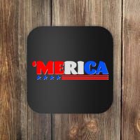 Red White & Blue 'Merica 4th Of July Coaster