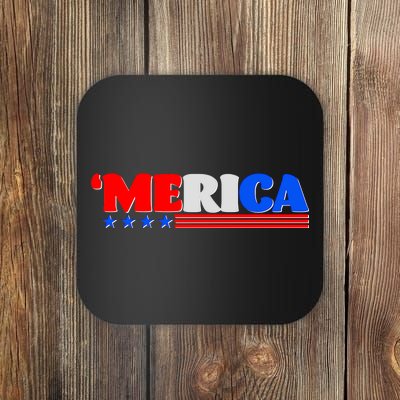 Red White & Blue 'Merica 4th Of July Coaster