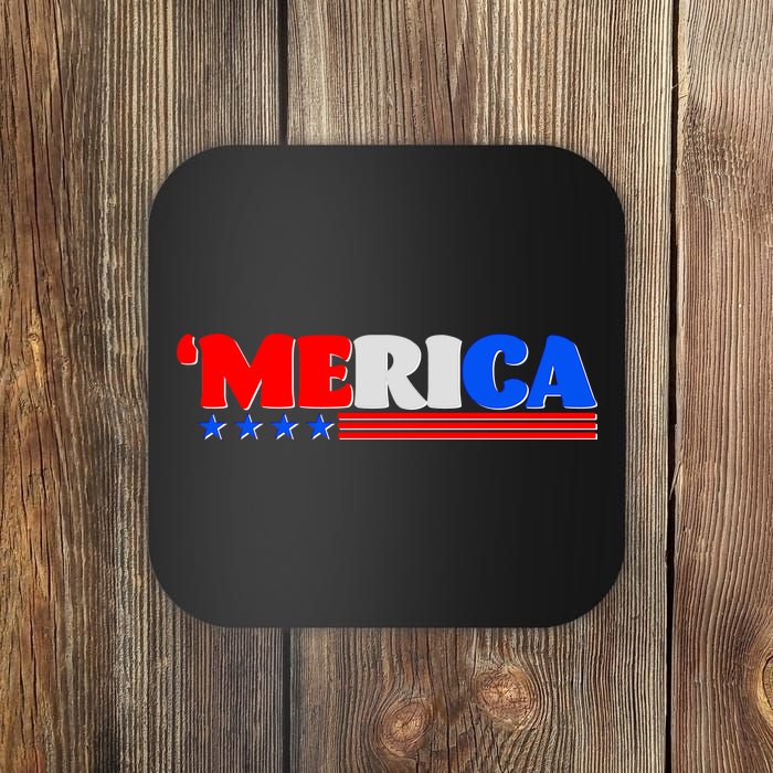 Red White & Blue 'Merica 4th Of July Coaster