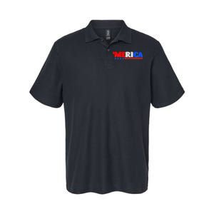 Red White & Blue 'Merica 4th Of July Softstyle Adult Sport Polo