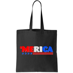 Red White & Blue 'Merica 4th Of July Tote Bag