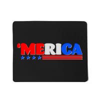 Red White & Blue 'Merica 4th Of July Mousepad