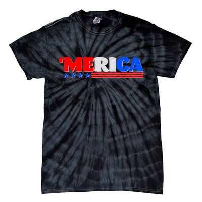 Red White & Blue 'Merica 4th Of July Tie-Dye T-Shirt