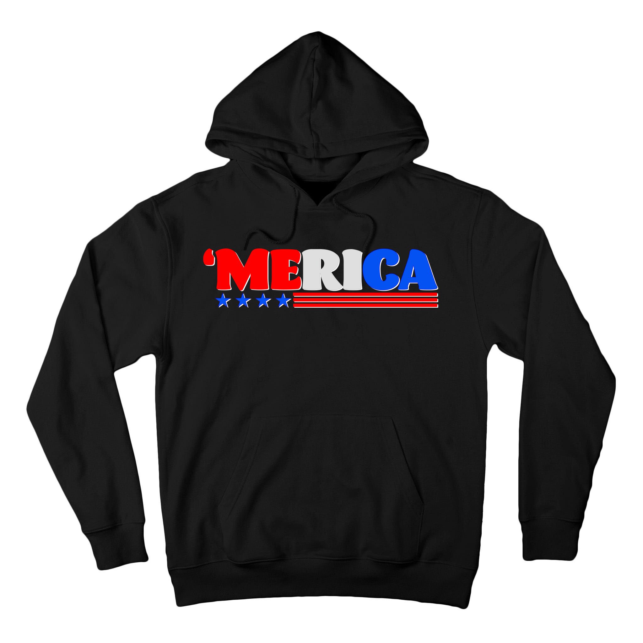 Red White & Blue 'Merica 4th Of July Tall Hoodie