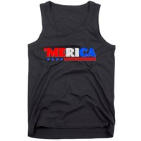 Red White & Blue 'Merica 4th Of July Tank Top