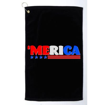 Red White & Blue 'Merica 4th Of July Golf Towel
