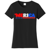 Red White & Blue 'Merica 4th Of July Women's T-Shirt