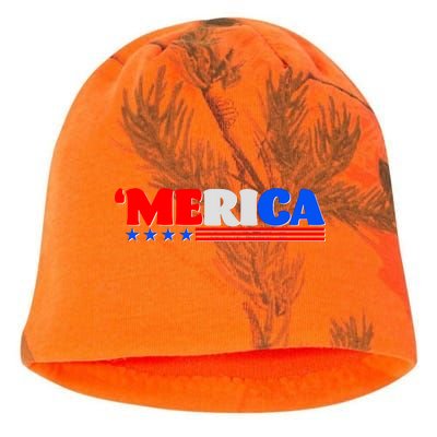 Red White & Blue 'Merica 4th Of July Kati - Camo Knit Beanie