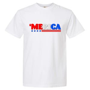 Red White & Blue 'Merica 4th Of July Garment-Dyed Heavyweight T-Shirt