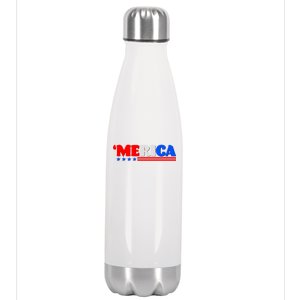 Red White & Blue 'Merica 4th Of July Stainless Steel Insulated Water Bottle