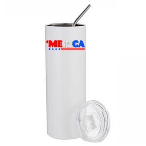 Red White & Blue 'Merica 4th Of July Stainless Steel Tumbler