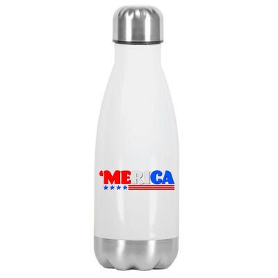 Red White & Blue 'Merica 4th Of July Stainless Steel Insulated Water Bottle