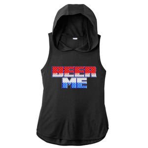 Red White And Blue Beer Me Ladies PosiCharge Tri-Blend Wicking Draft Hoodie Tank